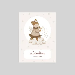 Faire-part Naissance Animaux | Faire-part Naissance Fille^Planet cards Petit Renard et étoiles