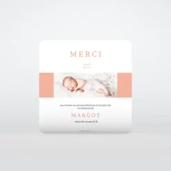 Carte Remerciement Naissance Classique | Carte Remerciement Naissance Magnet^Planet cards Petite Couronne