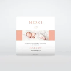 Carte Remerciement Naissance Classique | Carte Remerciement Naissance Magnet^Planet cards Petite Couronne
