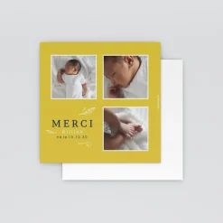 Carte Remerciement Naissance Magnet^Planet cards Petite Feuille