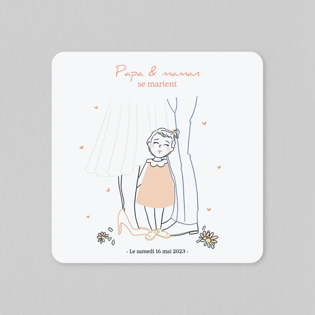 Créations En Collaboration^Planet cards Petite Fille d'honneur