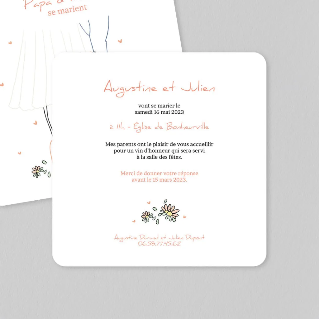 Créations En Collaboration^Planet cards Petite Fille d'honneur