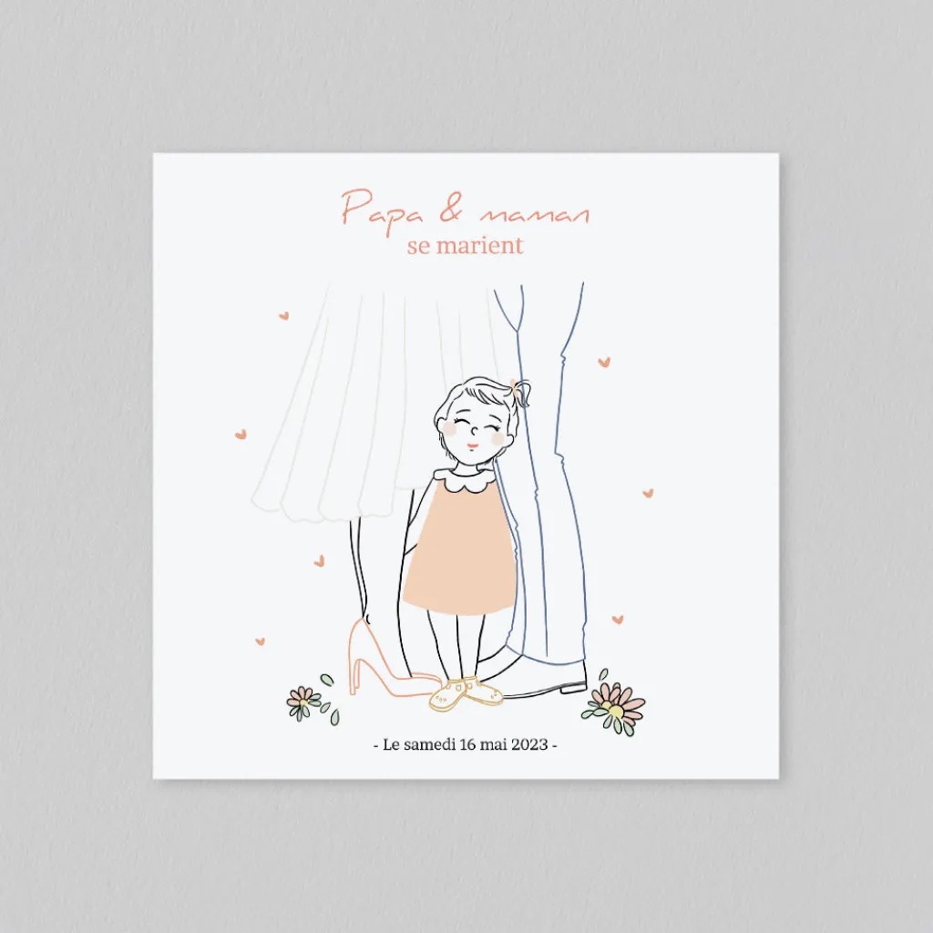 Créations En Collaboration^Planet cards Petite Fille d'honneur