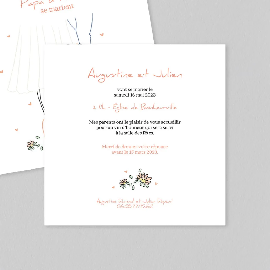 Créations En Collaboration^Planet cards Petite Fille d'honneur