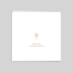 Faire-part Baptême Civil | Faire-part Baptême Champêtre^Planet cards Petites fleurs champêtres