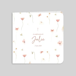 Faire-part Confirmation^Planet cards Petites fleurs douces