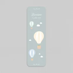 Faire-part Naissance Marque-page | Créations En Collaboration^Planet cards Petites Montgolfières