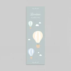 Faire-part Naissance Marque-page | Créations En Collaboration^Planet cards Petites Montgolfières