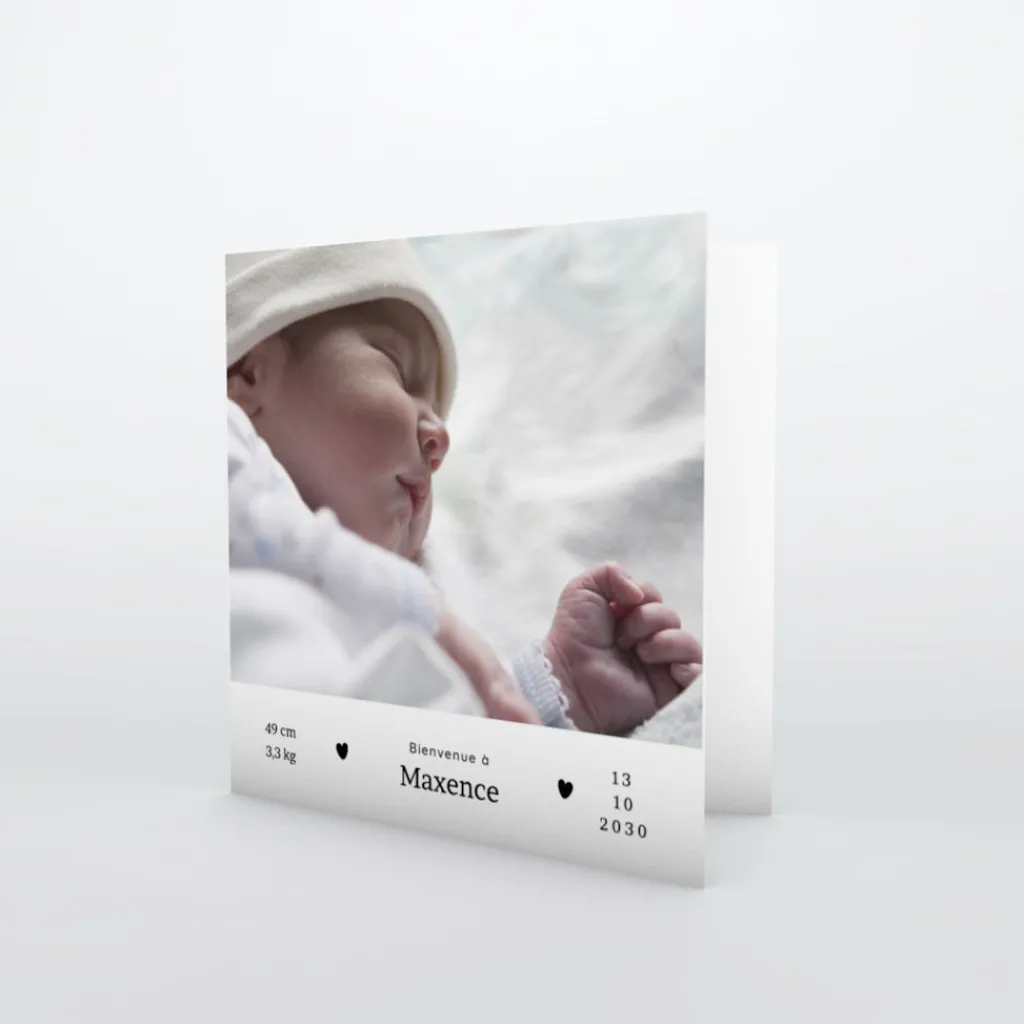 Faire-part Naissance Fille | Faire-part Naissance Garçon^Planet cards Petits cœurs