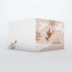 Faire-part Baptême Champêtre | Faire-part Baptême Fille^Planet cards Petits Oiseaux en Frise Fille