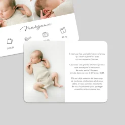 Faire-part Naissance Fille | Faire-part Naissance Garçon^Planet cards Petits Pictos