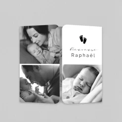 Faire-part Naissance Garçon^Planet cards Petits pieds de bébé