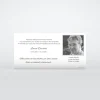 Carte Remerciement Décès^Planet cards Photo et cadre gris