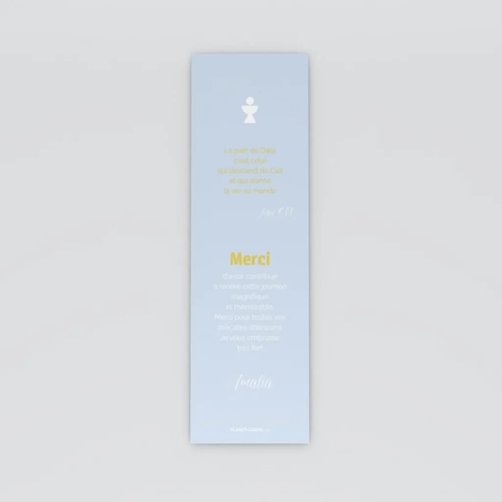 Carte Remerciement Communion^Planet cards Photo et pictogrammes