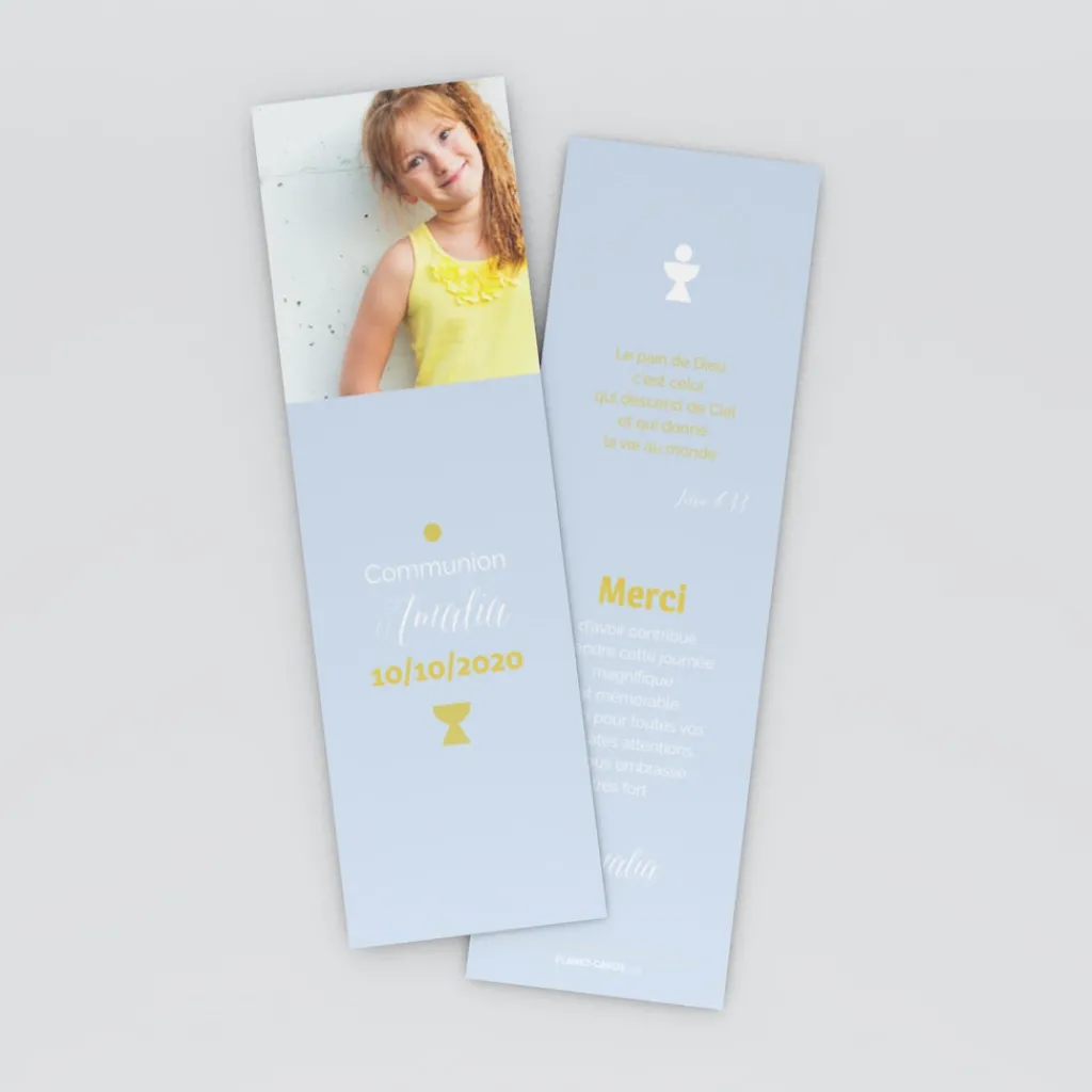 Carte Remerciement Communion^Planet cards Photo et pictogrammes