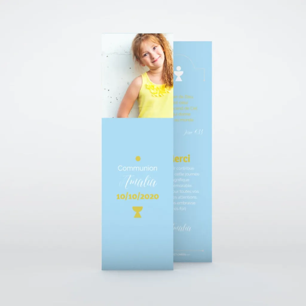 Carte Remerciement Communion^Planet cards Photo et pictogrammes
