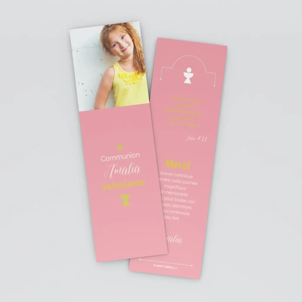Carte Remerciement Communion^Planet cards Photo et pictogrammes