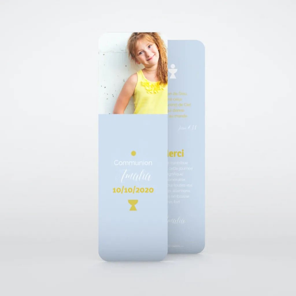 Carte Remerciement Communion^Planet cards Photo et pictogrammes