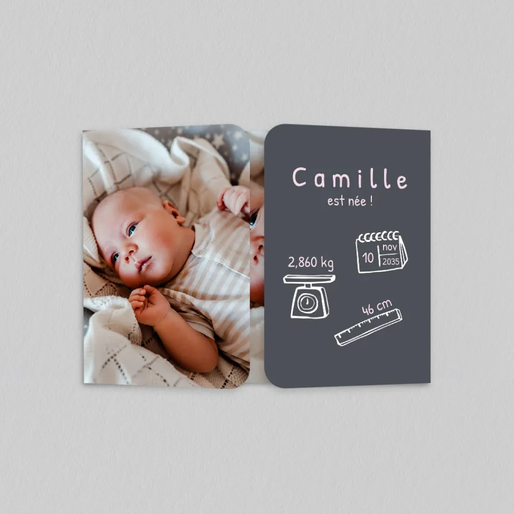 Faire-part Naissance Original | Faire-part Naissance Marque-page^Planet cards Photo tout chou