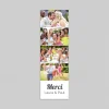 Carte Remerciement Mariage Originale | Carte Remerciement Mariage Marque-page^Planet cards Photomaton de jeunes mariés