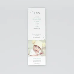 Carte Remerciement Naissance Classique^Planet cards Photos bébé et étoiles