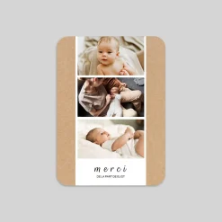 Carte Remerciement Naissance Classique^Planet cards Photos et Kraft