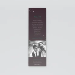 Carte Remerciement Mariage Marque-page^Planet cards Photos etoilés