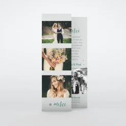 Carte Remerciement Mariage Marque-page^Planet cards Photos etoilés