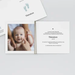 Faire-part Naissance Garçon^Planet cards Pieds Bleus