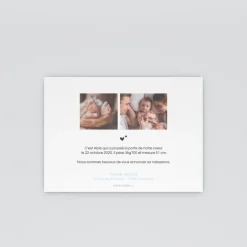 Faire-part Naissance Garçon^Planet cards Pieds Bleus