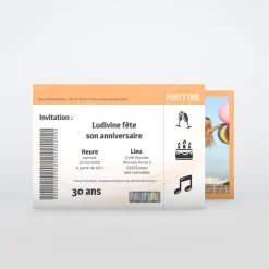 Carte Invitation Anniversaire Adulte Moderne | Carte Invitation Anniversaire Adulte Originale^Planet cards Place de Concert