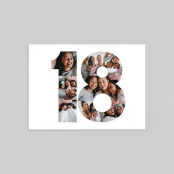 Carte Invitation Anniversaire Adulte Moderne^Planet cards Pêle mêle 18 ans