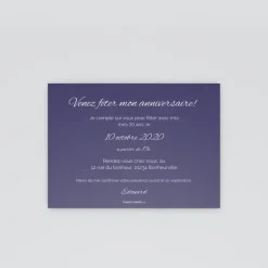 Carte Invitation Anniversaire Adulte Moderne^Planet cards Pêle mêle 70 ans