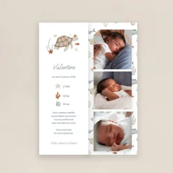 Faire-part Naissance Animaux | Faire-part Naissance Marque-page^Planet cards Poissons et Coraux