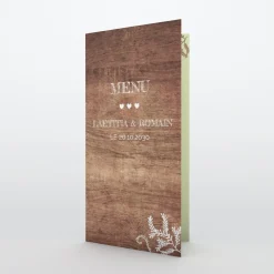 Menu De Mariage^Planet cards Proverbe et Bois