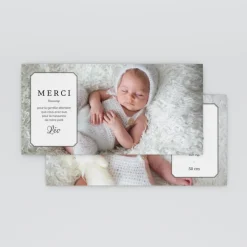 Carte Remerciement Naissance Classique^Planet cards Ptites chaussettes