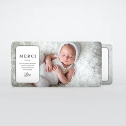 Carte Remerciement Naissance Classique^Planet cards Ptites chaussettes