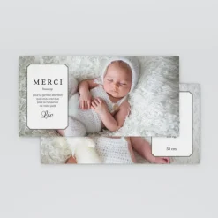 Carte Remerciement Naissance Classique^Planet cards Ptites chaussettes