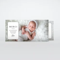 Carte Remerciement Naissance Classique^Planet cards Ptites chaussettes