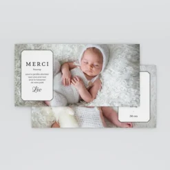 Carte Remerciement Naissance Classique^Planet cards Ptites chaussettes