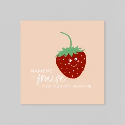 Carte Invitation Anniversaire Adulte Originale^Planet cards Ramène ta fraise