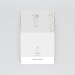 Faire-part Naissance Animaux^Planet cards Renard et Cadre Liberty