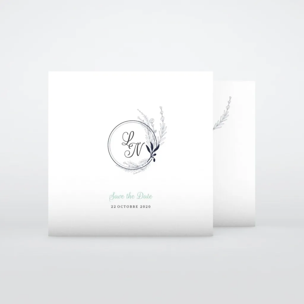 Save The Date^Planet cards Romance classique