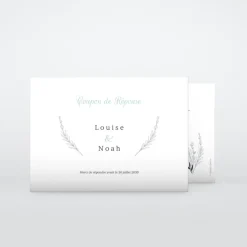 Coupon-réponse Mariage^Planet cards Romance classique