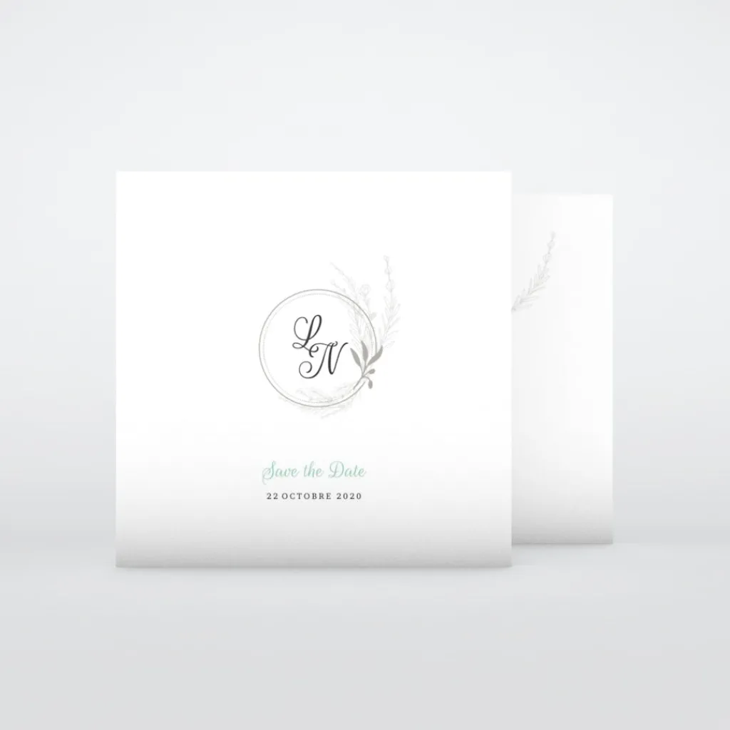 Save The Date^Planet cards Romance classique