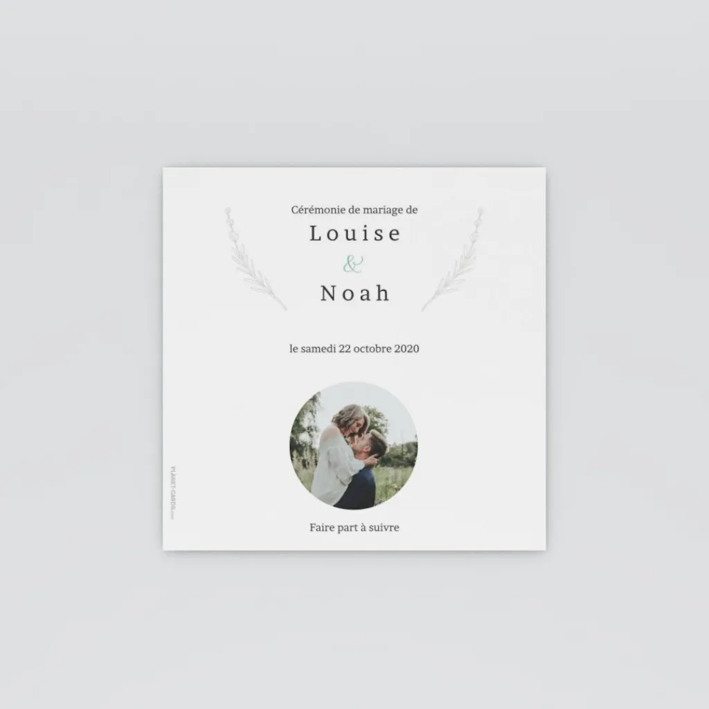 Save The Date^Planet cards Romance classique