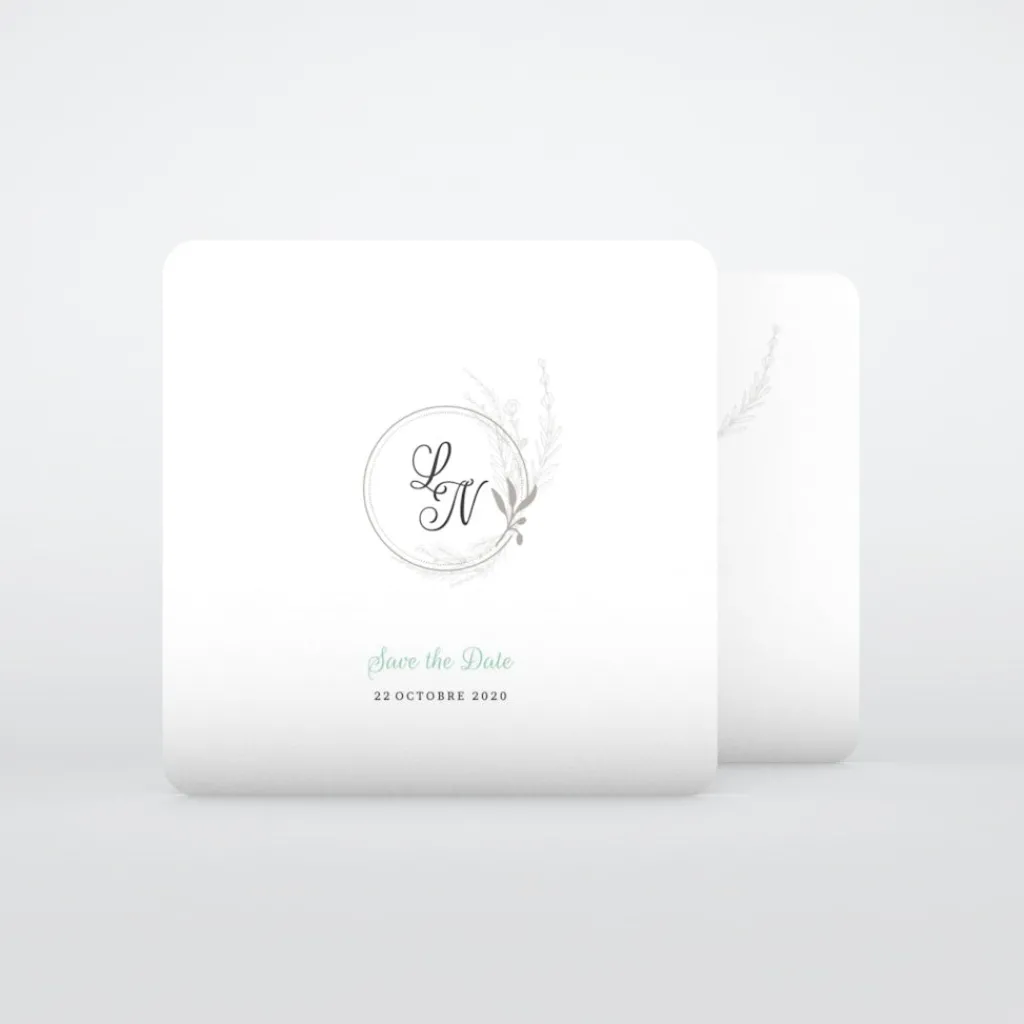 Save The Date^Planet cards Romance classique