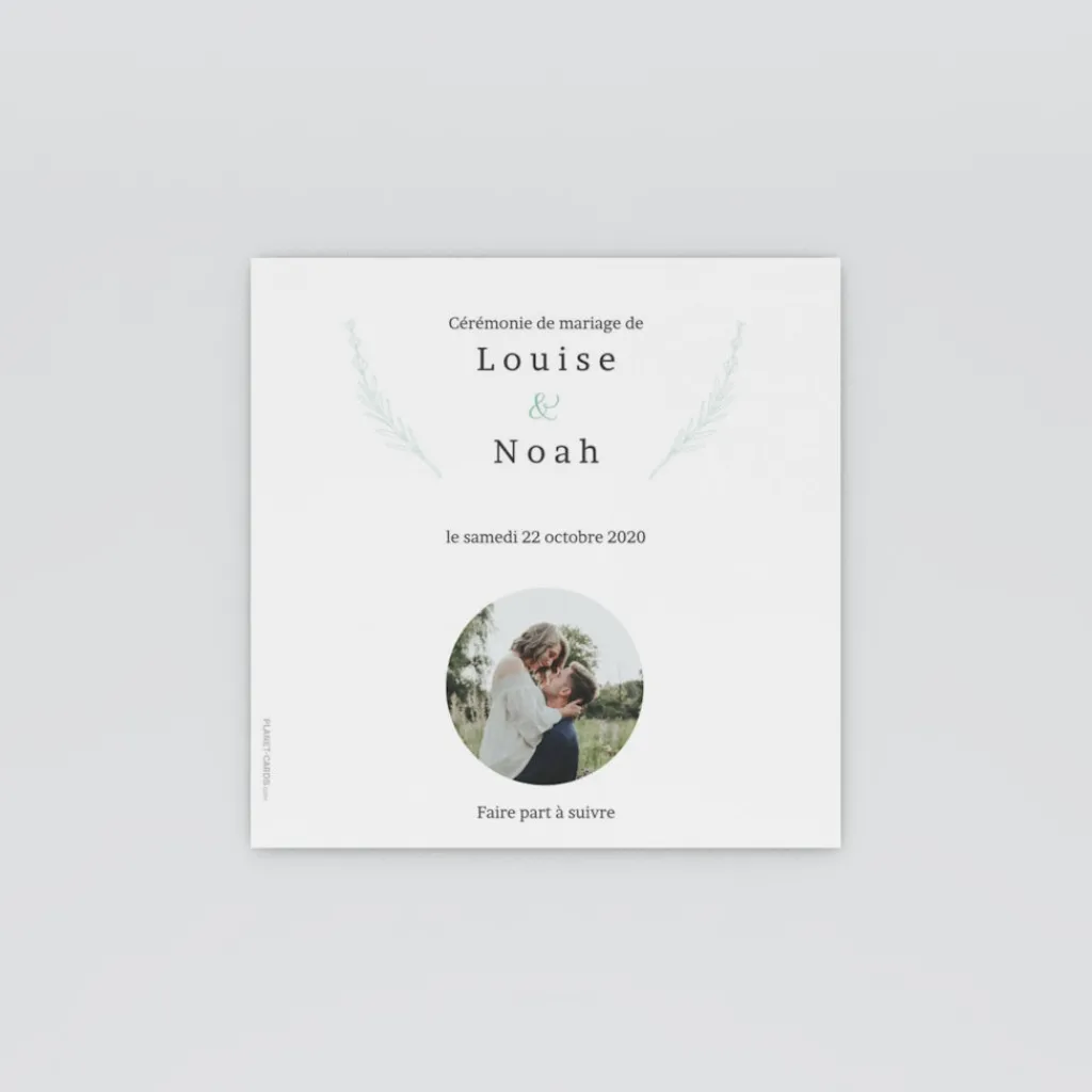 Save The Date^Planet cards Romance classique