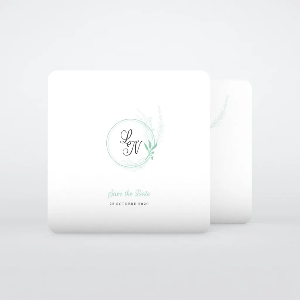 Save The Date^Planet cards Romance classique