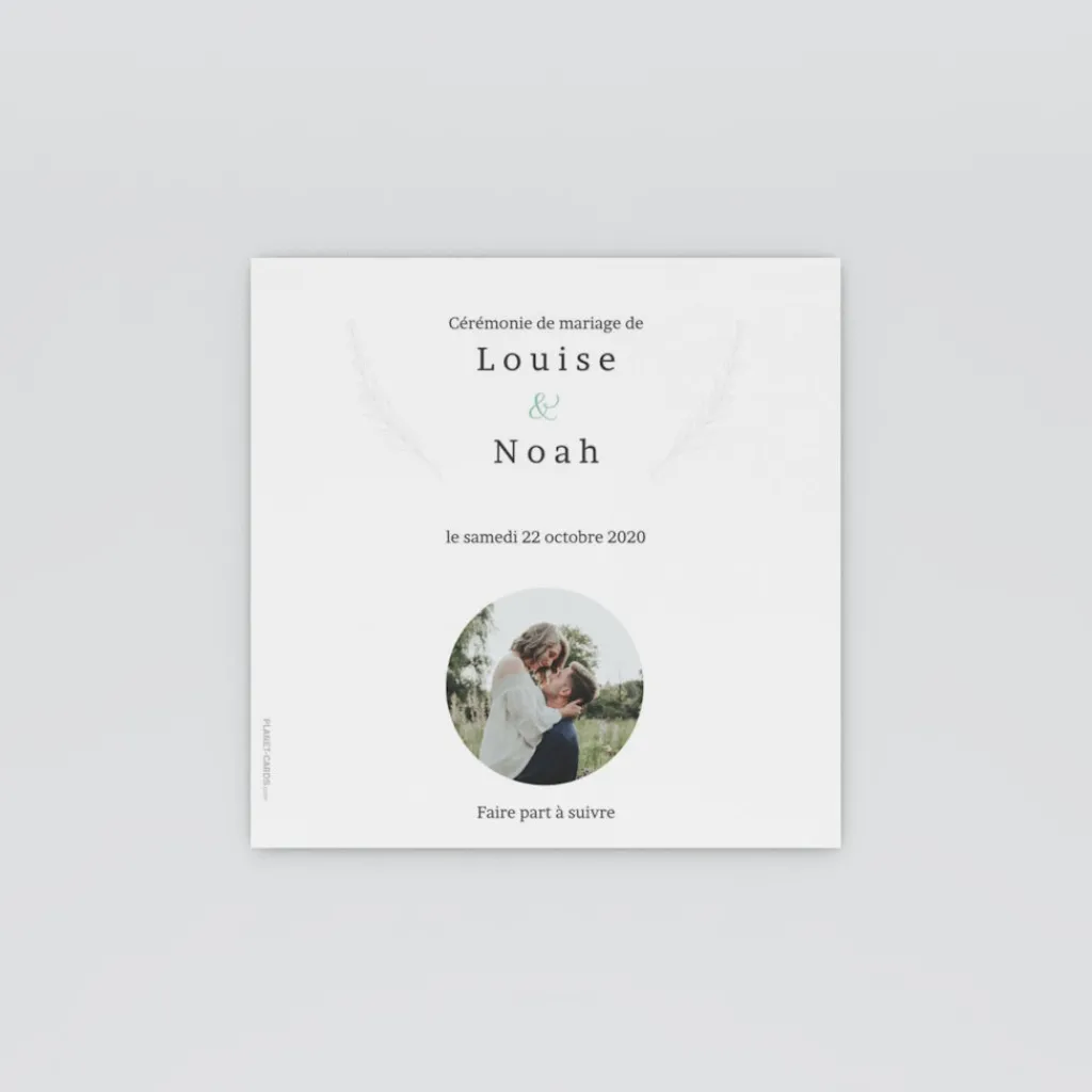 Save The Date^Planet cards Romance classique